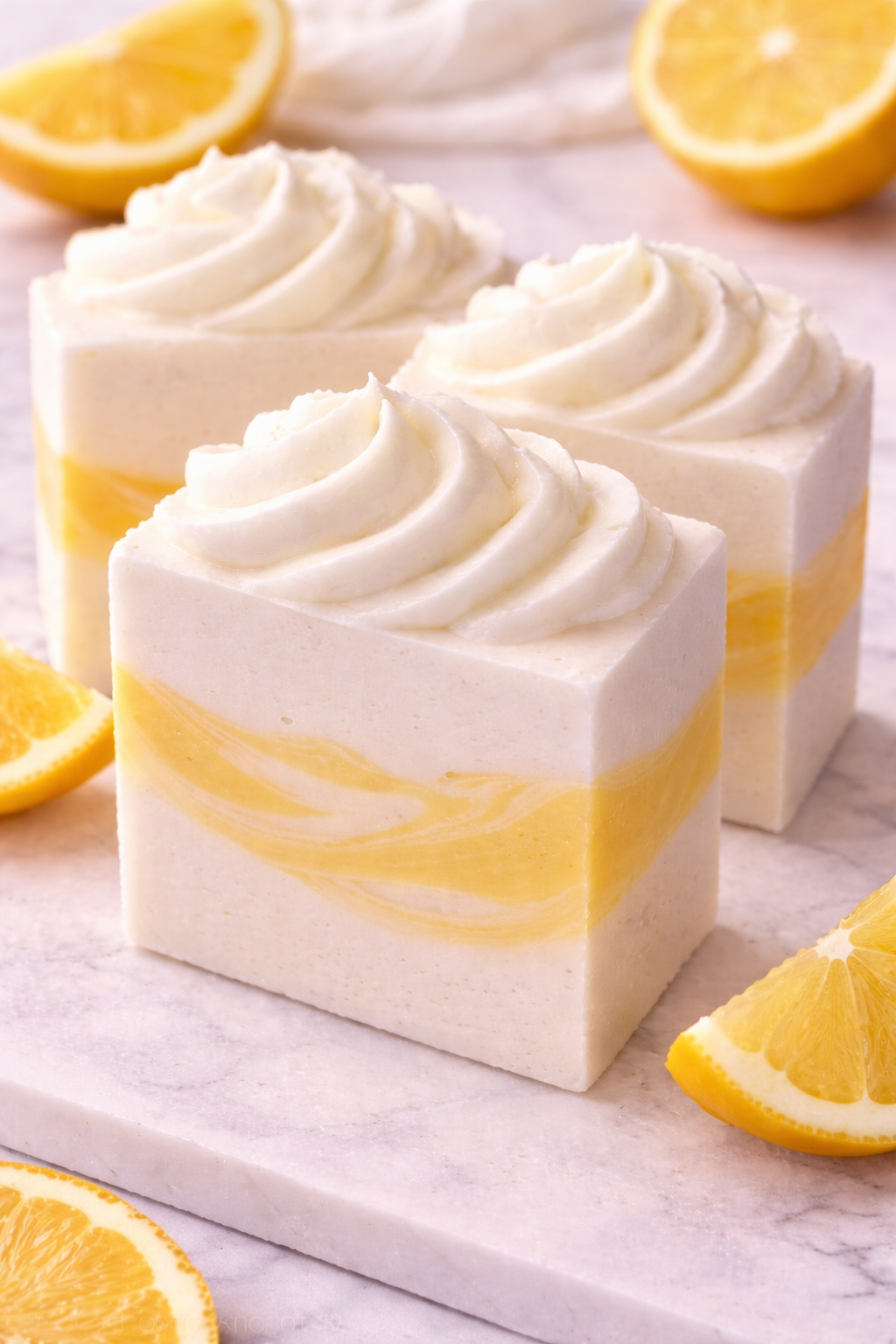 LEMON WHIPPED FOAM BAR SOAP